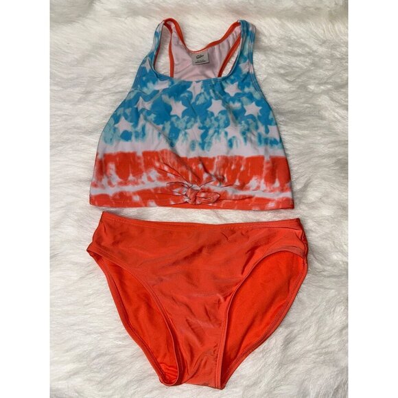 art class Other - Art Class Girls 16/18 XL Americana Stars Stripes 2-Piece Tankini Bathing Swim Su
